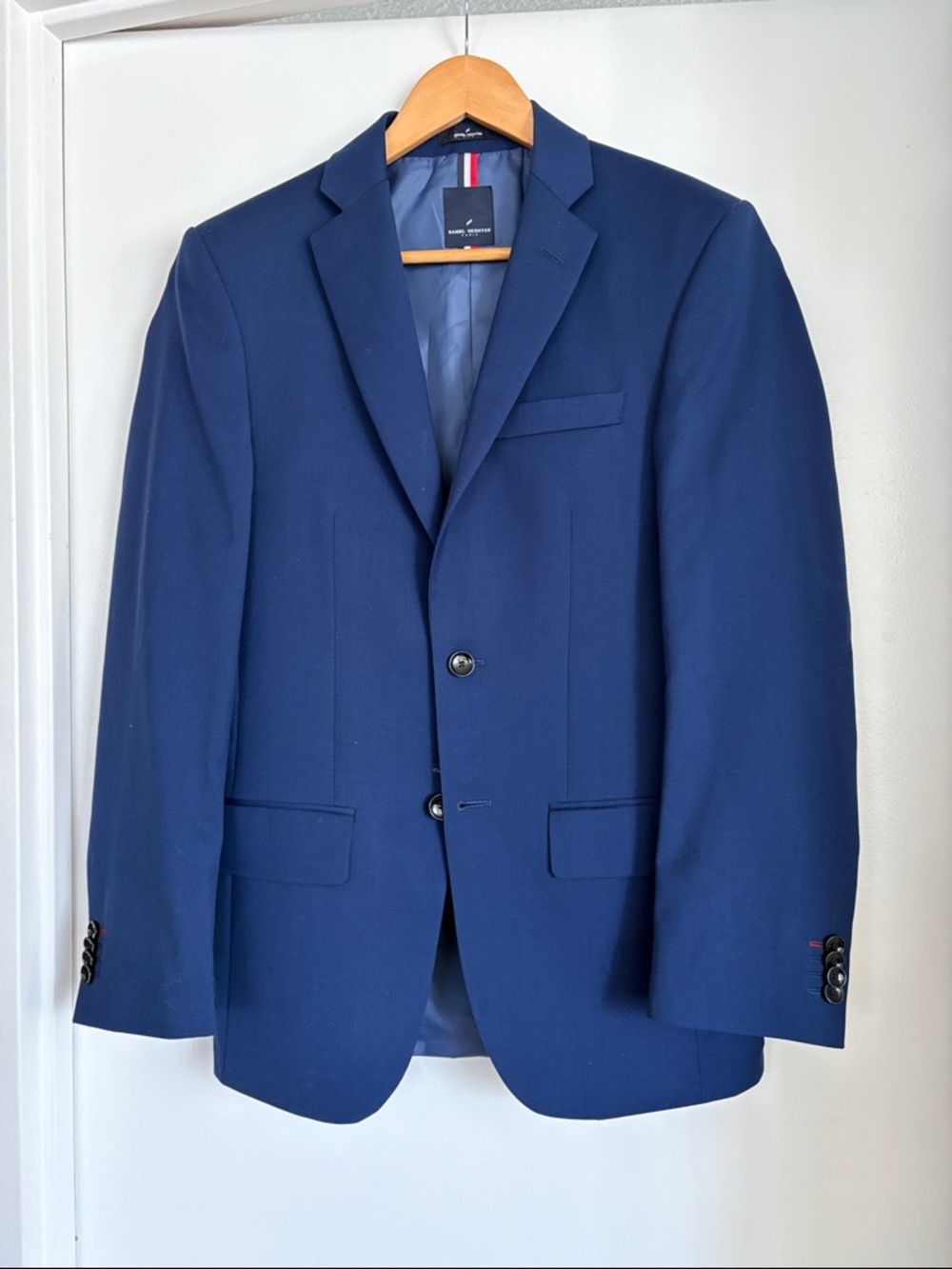 Daniel Hechter Men's Navy Blue Two-Button Blazer